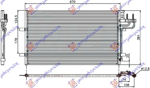 Hladnjak klime Ford C-max 2003 - 2007