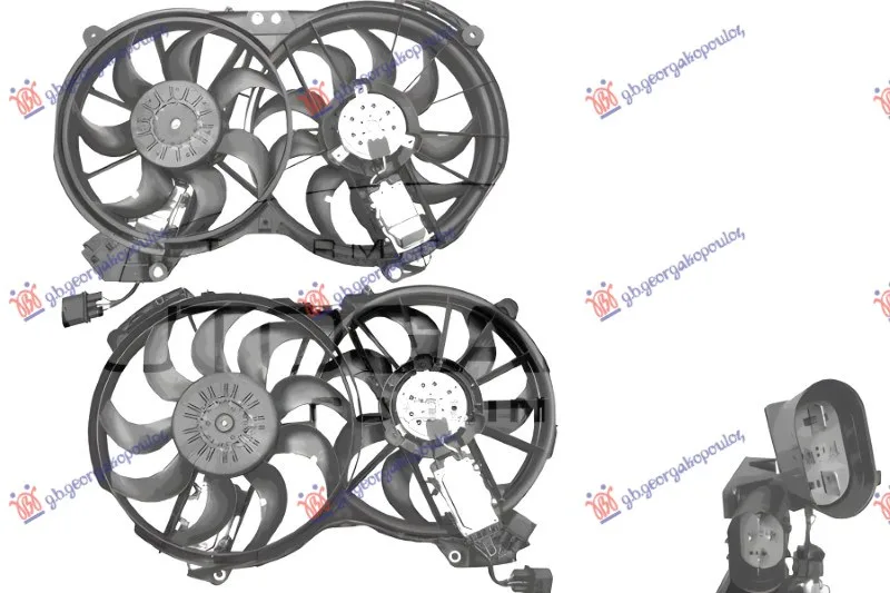 Ventilator hladnjaka Audi A6 C6 2004 - 2008