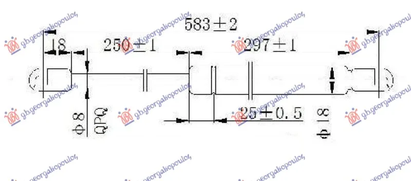 Amortizer gepeka Skoda Octavia 5 2004 - 2008