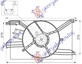 Ventilator hladnjaka Opel Vectra C 2005 - 2008