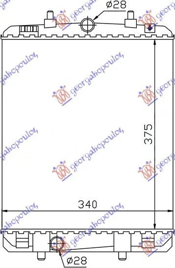 Hladnjak Citroen C1 2006 - 2012