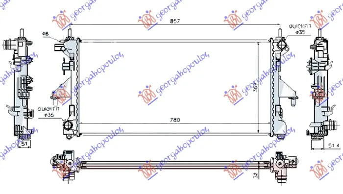 Hladnjak Peugeot Boxer 2014 -