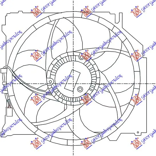 Ventilator hladnjaka Bmw X3 (E83) 2007 - 2011