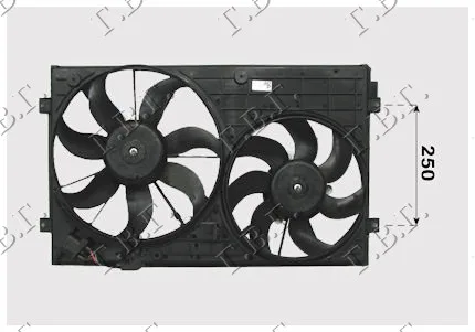 Ventilator hladnjaka VW Scirocco 2008 - 2014