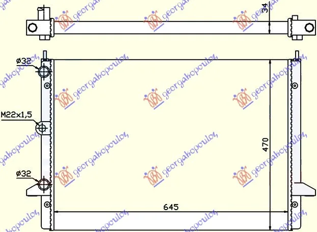 Hladnjak Ford Galaxy 1995 - 2006
