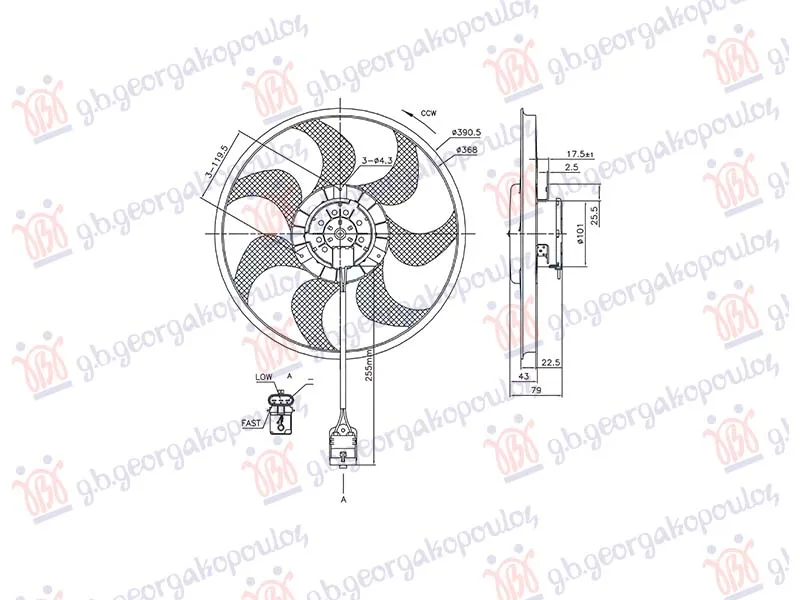 Ventilator hladnjaka Opel Astra H 2004 - 2010