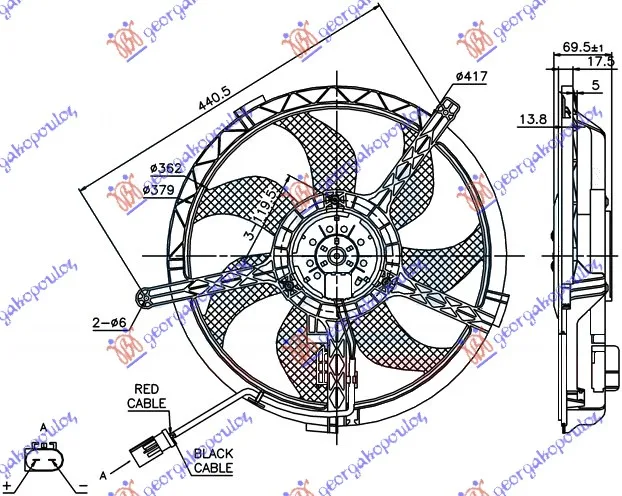 Ventilator hladnjaka Mini Paceman 2013 -
