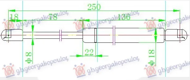 Amortizer haube Ford Mondeo 2000 - 2007