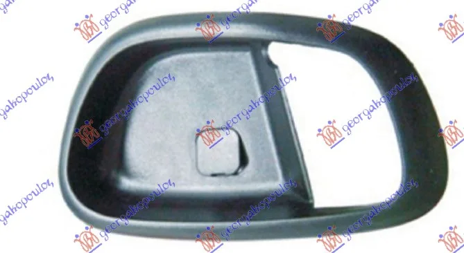 Okvir unutrasnje kvake prednjih/zadnjih vrata crna Hyundai I10 2007 - 2010