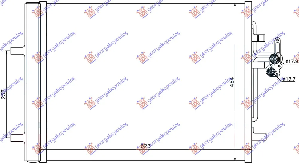 Hladnjak klime Volvo S80 2013 -