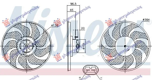 Ventilator hladnjaka Nissan Interstar 2002 - 2009