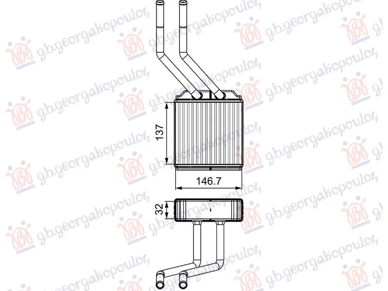 Hladnjak kabine Ford Transit 2006 - 2013