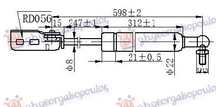 Amortizer gepeka Suzuki Swift 1993 - 1996