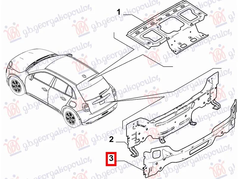 Zadnji vezni lim Alfa romeo Junior 2024 -