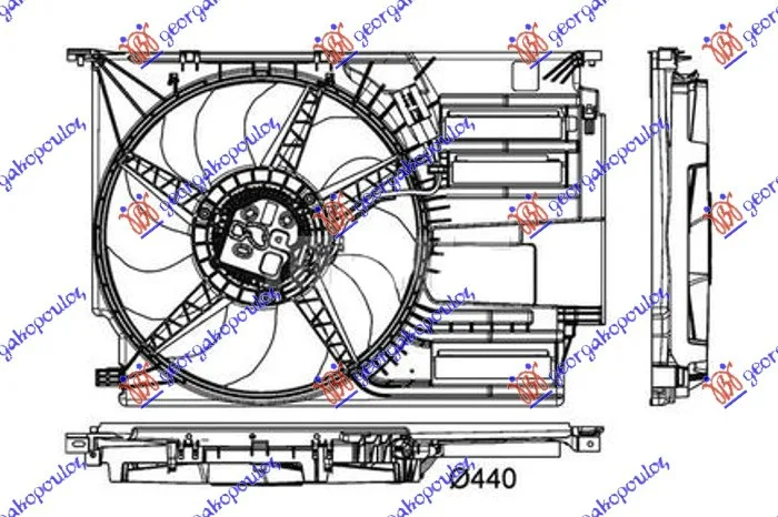 Ventilator hladnjaka Mini Cooper / One 2014 - 2021