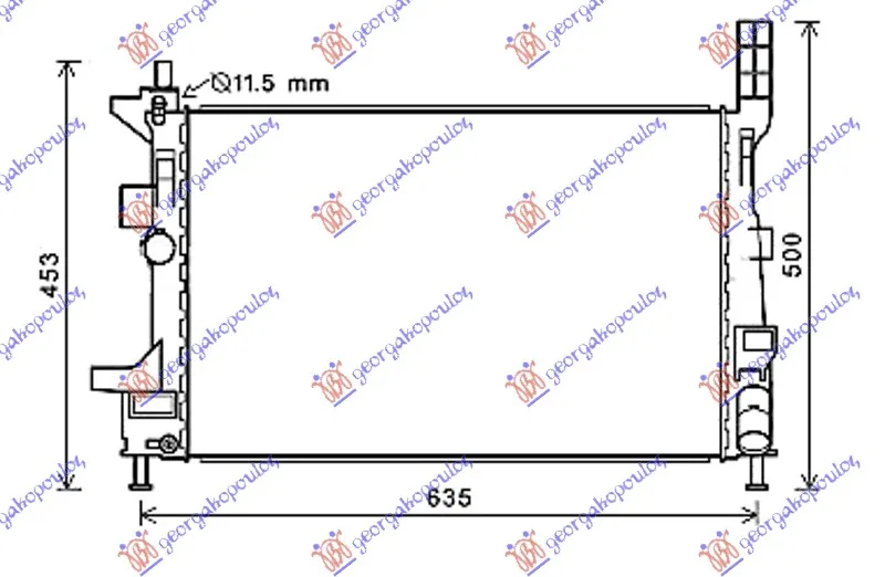 Hladnjak Ford C-Max II 2010 - 2014