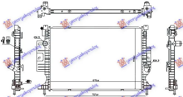 Hladnjak Ford Kuga 2013 - 2016
