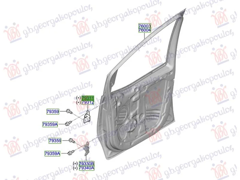Šarka vrata Hyundai Santa Fe 2020 - 2024