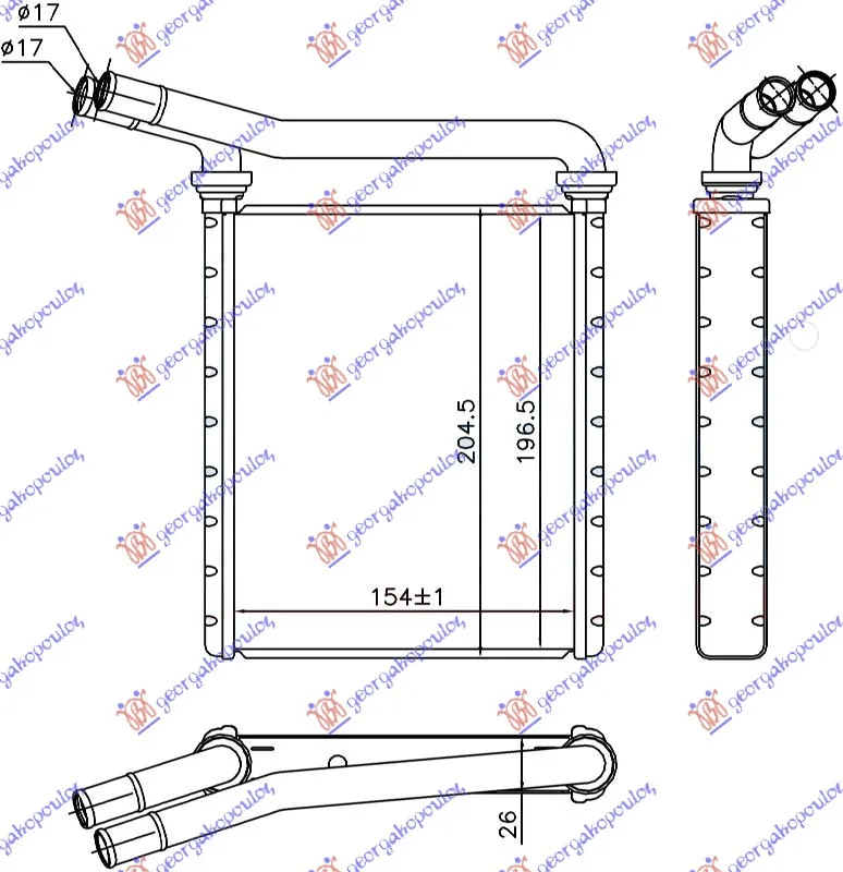 Hladnjak kabine Lexus CT 200h 2010 - 2014