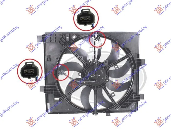 Ventilator hladnjaka Nissan Juke 2015 - 2019