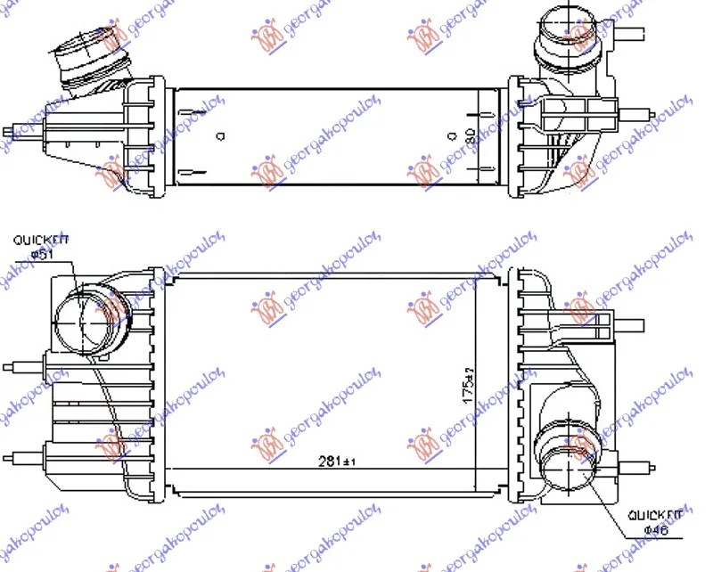 Interkuler Nissan Pulsar 2015 -