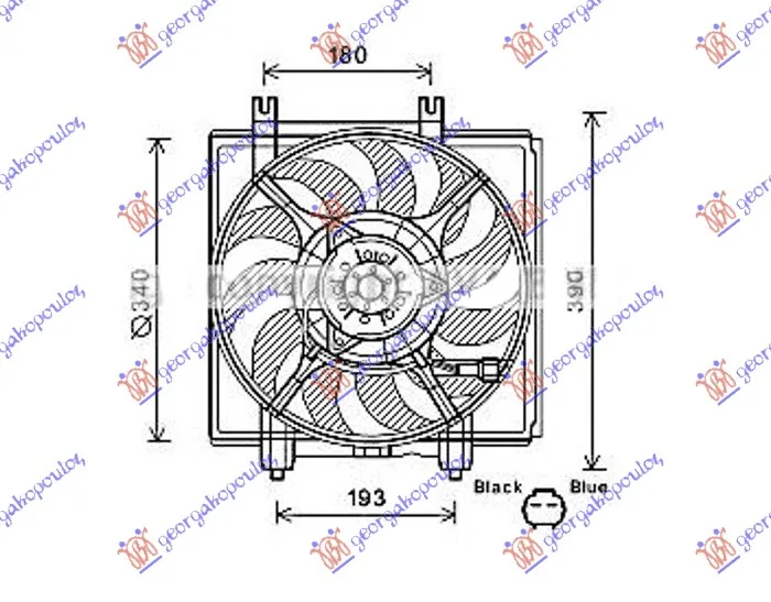 Ventilator hladnjaka Subaru XV 2012 - 2017