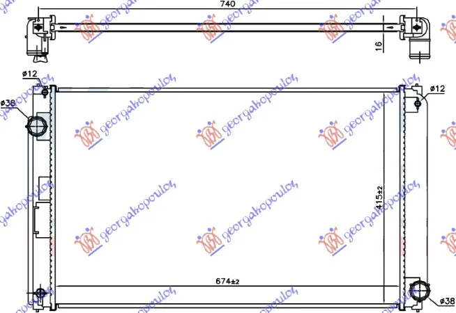 Hladnjak Lexus Nx I 2017 - 2022