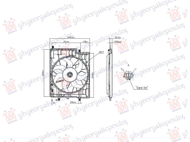 Ventilator hladnjaka Volvo S60 2018 -